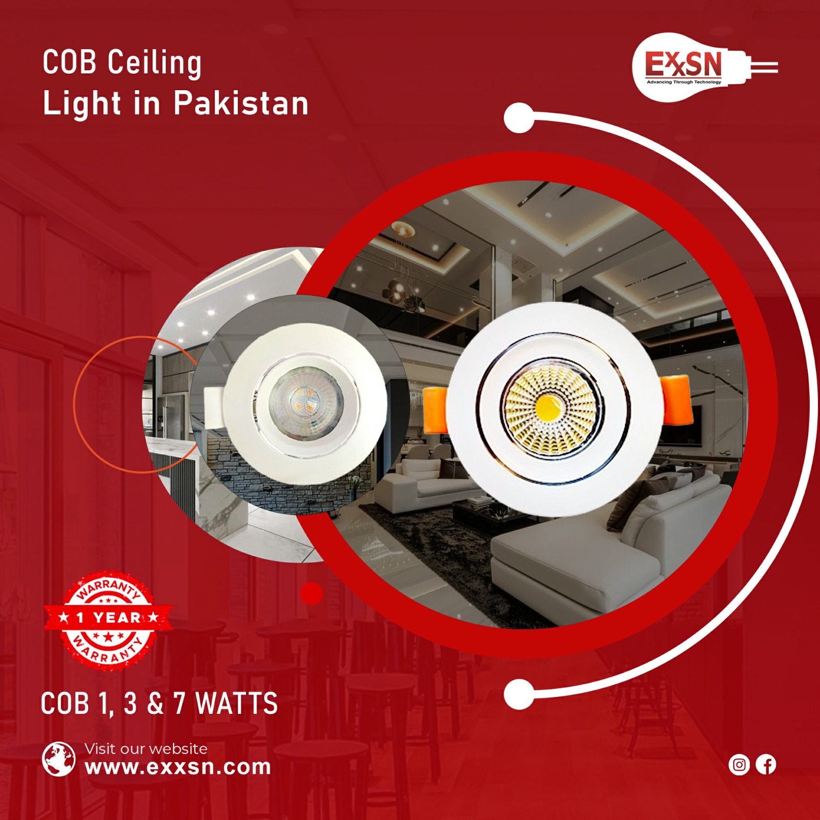 cob ceiling light in pakistan
